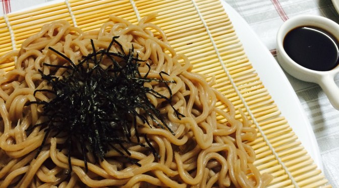 A Simple Japanese Cuisine Dinner: Soba & Fried Shishamo & Fried Dumplings