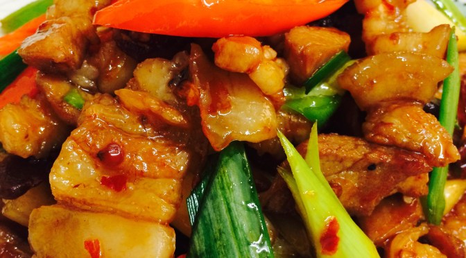 A Sichuan Dish- Hui Guo Rou (Double Cooked Pork Slices)