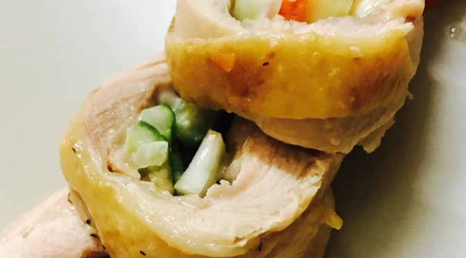 Cheesy Vegetable Chicken Rolls