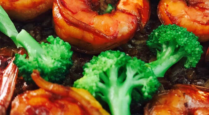 Garlic & Honey Prawn Rice