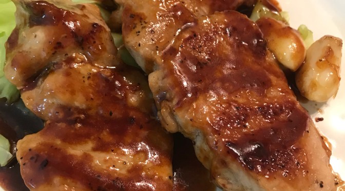 Pork Chop With Plum Sauce
