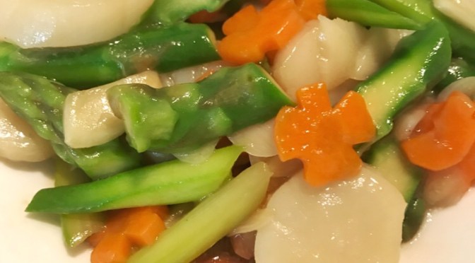 Scallop & Asparagus Stir-fry