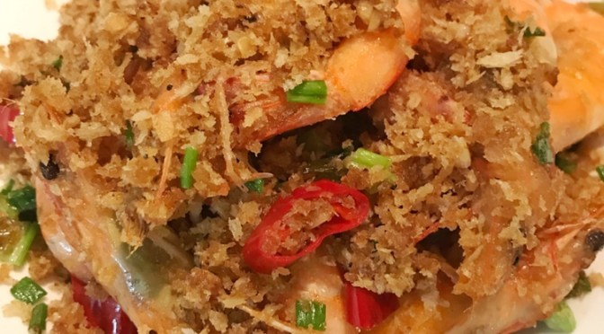 Bread Crumbs Prawn 避风塘炒虾