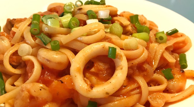 Simple Seafood Linguine
