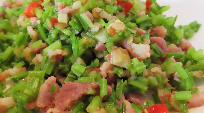 Celery & Bacon Stir-fry