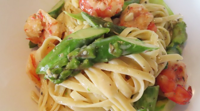 Shrimp & Asparagus Linguine