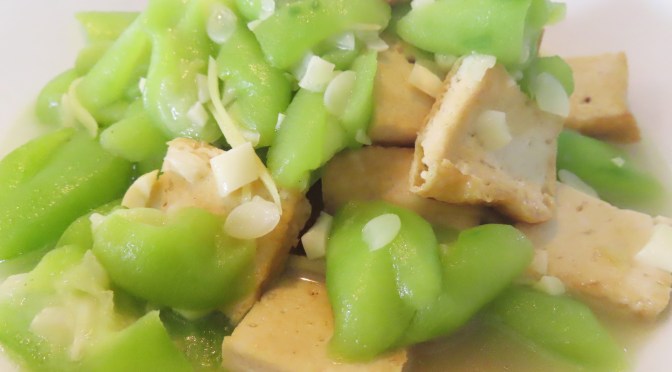 Luffa & tofu Stew